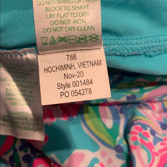 Lilly Pulitzer Luxletic Aila Skort Amalfi Blue Alligator Isle - Picture 6 of 8